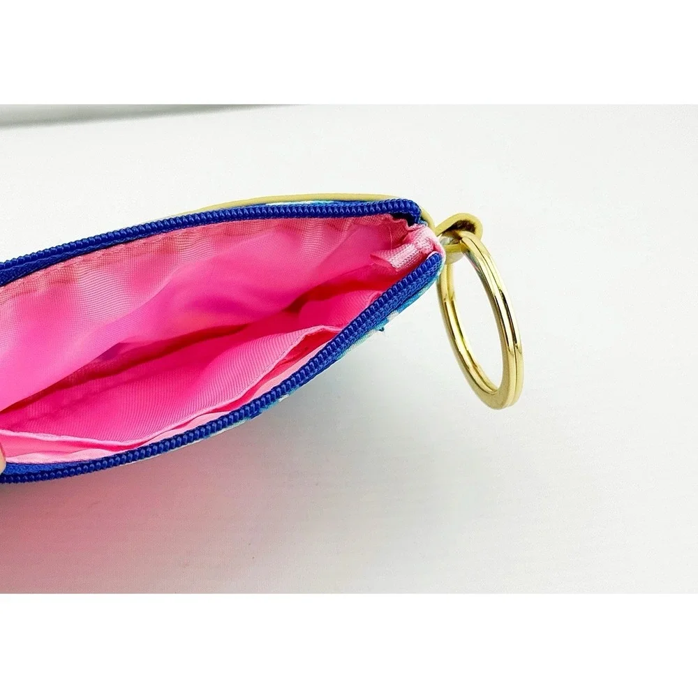 Lilly Pulitzer ID Case In Turtle Villa Print Keychain Wallet. Made In 2019